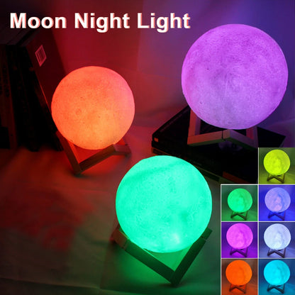 7-Color LED Moon Night Light