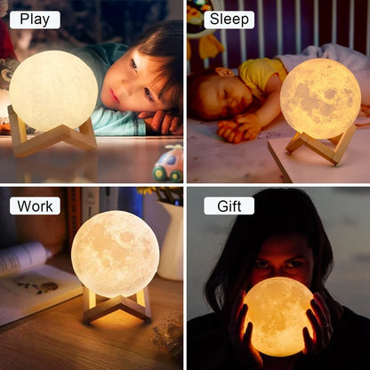 7-Color LED Moon Night Light