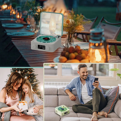 Mini Retro Vinyl Bluetooth Speaker | White Noise & Ambient Sound Machine