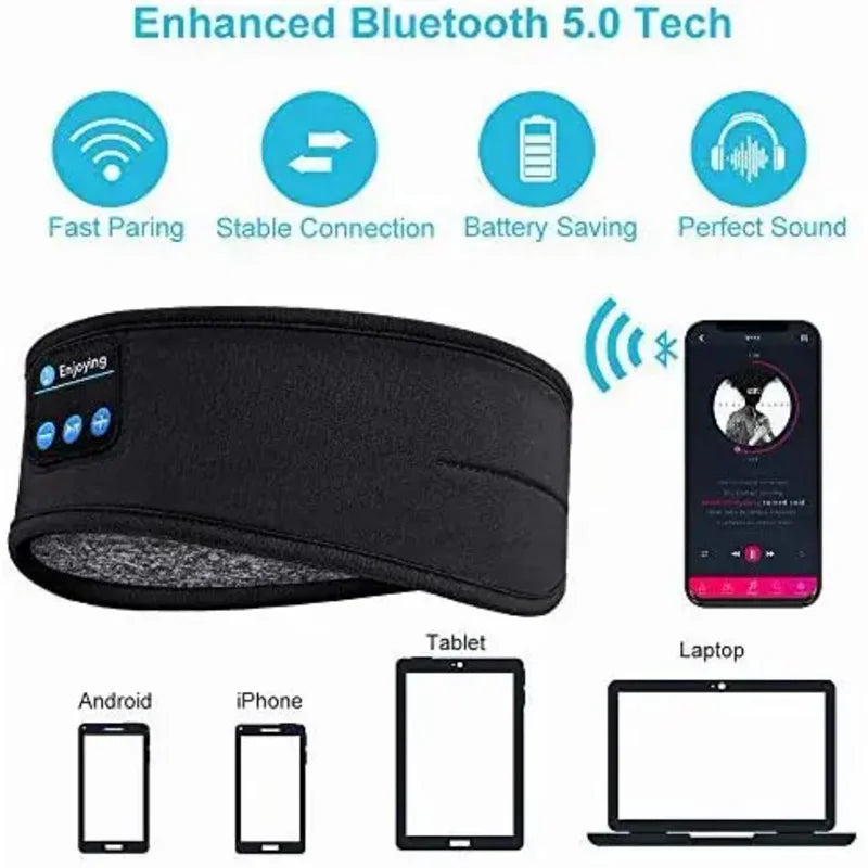 Bluetooth Sleep Headband | Wireless Music Eye Mask