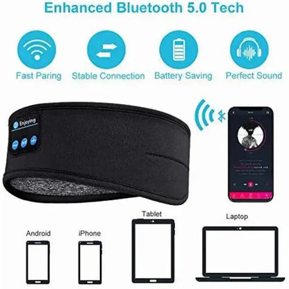 Bluetooth Sleep Headband | Wireless Music Eye Mask