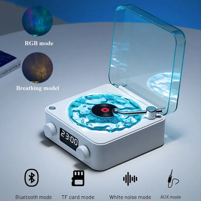 Mini Retro Vinyl Bluetooth Speaker | White Noise & Ambient Sound Machine