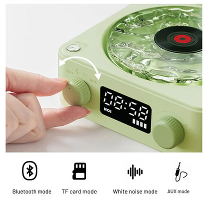 Mini Retro Vinyl Bluetooth Speaker | White Noise & Ambient Sound Machine
