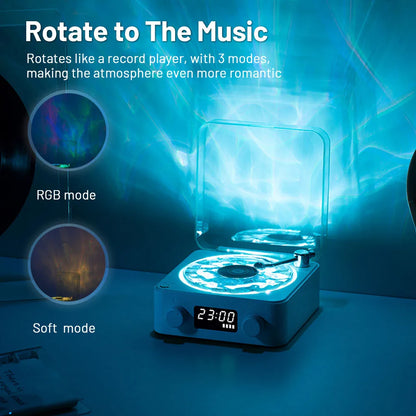 Mini Retro Vinyl Bluetooth Speaker | White Noise & Ambient Sound Machine